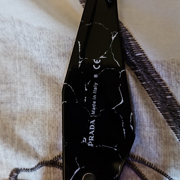 Prada SPR 08Y Sunglasses in Havana Black/White/Violet lens main image 5